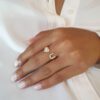 Love you to me heart diamond ring - Image 2