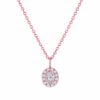 Halo Olivia oval diamond pendant - Image 5