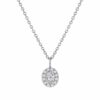 Halo Olivia oval diamond pendant - Image 3