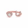 Love you to me heart diamond ring - Image 6