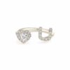 Love you to me heart diamond ring - Image 7