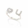 Love you to me heart diamond ring - Image 5