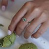 Marquise Emerald Ring – Green Gemstone - Image 2