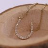 Moran diamond horseshoe pendant - Image 6