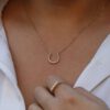 Moran diamond horseshoe pendant - Image 4