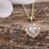 My heart classic hilo heart diamond pendant - Image 2