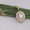 Halo Olivia oval diamond pendant - Image 2
