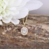 Halo Olivia oval diamond pendant - Image 4