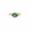 Marquise Emerald Ring – Green Gemstone - Image 3