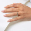 A coral marquise diamond ring - Image 4