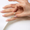 A coral marquise diamond ring - Image 2