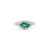 Marquise Emerald Ring – Green Gemstone - Image 5