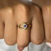 Ayan Hilo diamond and sapphire eye ring - Image 5