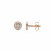 Amelia round diamond earring - Image 2