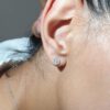 Amelia round diamond earring - Image 3