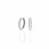 Gypsy hoop earrings with Mia diamonds - Image 3