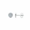 Amelia round diamond earring - Image 4