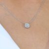 Round pendant with pouvo inlay - Image 4