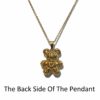 A unique bear pendant with black diamonds - Image 6