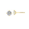 Round diamond solitaire earring - Image 6