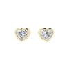 Heart diamond cup earring - Image 2
