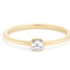 Emerald diamond ring - Image 2