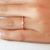 Marquise ring with six round diamonds - Image 4