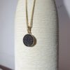 Black diamond circle necklace - Einat - Image 4