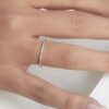A semi-encrusted ring with diamonds - Image 3