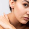 Large hoop earrings with diamonds - Image 5