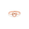 Gold heart ring - Image 3