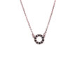 Black diamond circle necklace - Image 2
