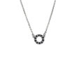 Black diamond circle necklace - Image 3
