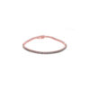 One row black diamond tennis bracelet - Image 4