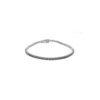 One row black diamond tennis bracelet - Image 5