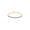 One row black diamond tennis bracelet - Image 6