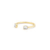 Open emerald diamond ring - Image 3