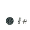 A pair of black diamond circle earrings - Image 2