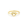 Gold heart ring - Image 6