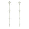 Dangling star earrings with diamonds - Image 2