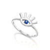 Blue eye ring with sapphire - Image 2