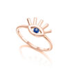 Blue eye ring with sapphire - Image 3