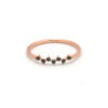 Zig zag ring 7 black stones - Image 4