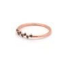 Zig zag ring 7 black stones - Image 5