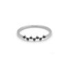 Zig zag ring 7 black stones - Image 6