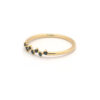 Zig zag ring 7 black stones - Image 3