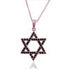Star of David necklace with black diamonds - Image 3