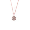 Black diamond circle necklace - Einat - Image 2