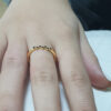Zig zag ring 7 black stones - Image 8