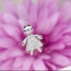 A girl's necklace with diamonds - Image 5